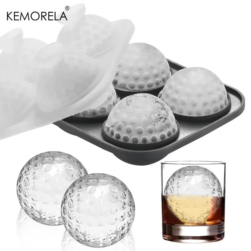 Ice Cube Tray Silicone with Lid Round Square Ice Ball Mold Spherical Silicone Ice Cube Mold for Kitchen Cocktail Whiskey Drink
