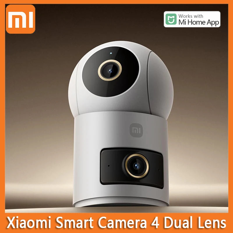 2025 Xiaomi Smart Camera Smart Camera 4 Dual Lens PTZ 360° AI Detection 5 Million pixels WiFi 6 Home Security Mi Home APP