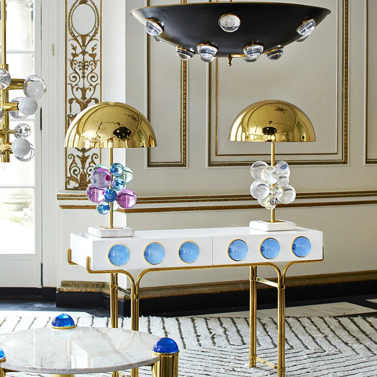 The Postmodern Chroma Crystal Desk Lamp - Luxury Statement Piece