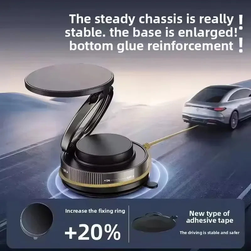 Magnetic Phone Holder for Car 360 ° Rotatable Foldable & Adjustable Magnetic Car Mount, Suction Cup Phone Holder for Car/Mirror