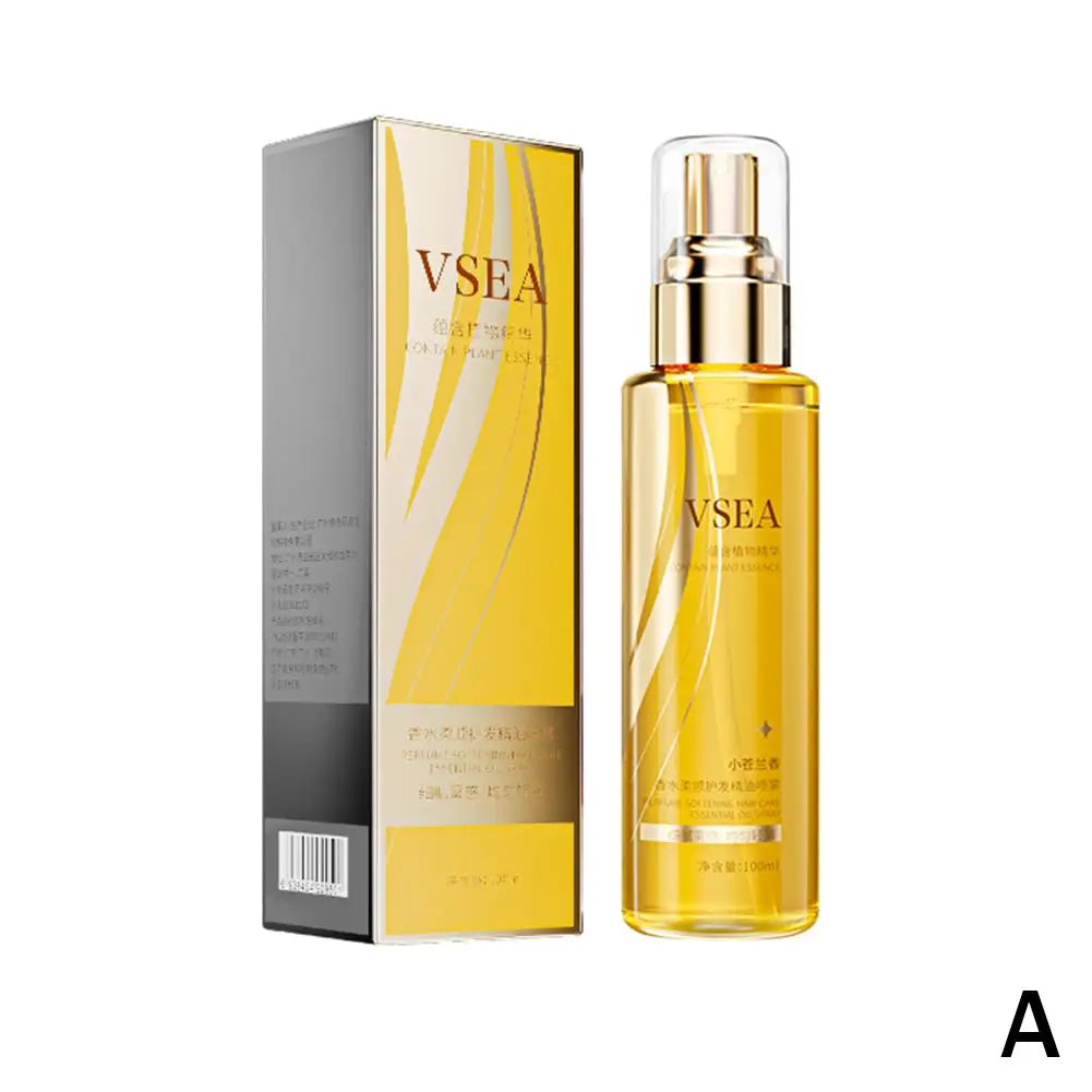 100ml Hair Care Essential Oil Spray For Women Anti Frizz Control Hair Oil Gloss Shine Fragrant Leave-In Conditioning Oil Spray