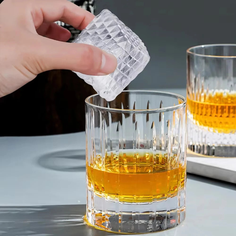 Ice Cube Tray Silicone with Lid Round Square Ice Ball Mold Spherical Silicone Ice Cube Mold for Kitchen Cocktail Whiskey Drink