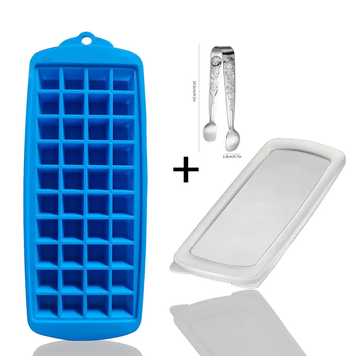 Long Strip Shape Silicone Ice Cube Mould Pop Out Plastic Ice Cube Tray With Lid Reusable Ice Stick Tray Easy Release Bar Kitche