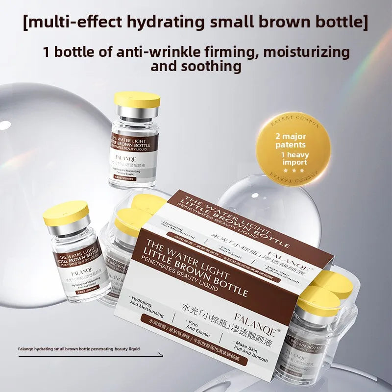 Small Brown Bottle Penetrating Beauty Enhancing Liquid Water-Infused Essence Moisturizing - Hydrating - Brightening and Firming