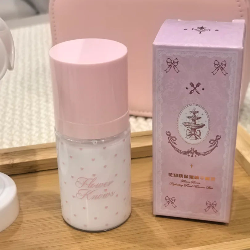 Flowerknows Pre Makeup Moisturizing Essence Setting Spray for Makeup Face Primer Korean Skin Care Products Hydrating Face Mist