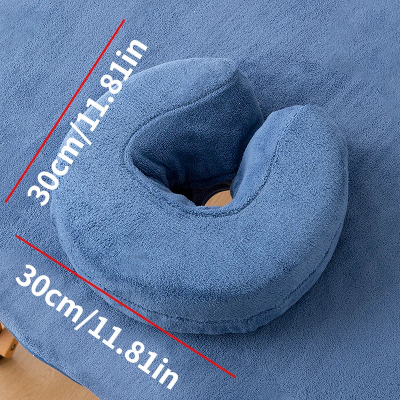 Beauty Bed U-Shaped Face Pillow Covers, 3-Pack, Removable and Washable, Can Be Flexibly Replaced in Beauty Salons/Facial Treatment Rooms, Hygienic and Convenient
