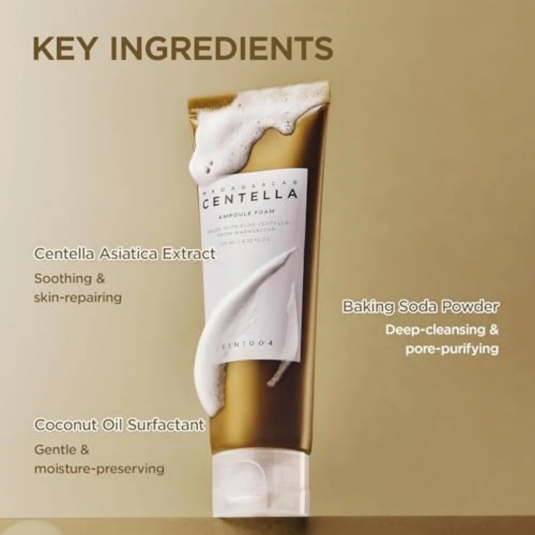 SKIN1004 Centella Cleanser Foam Series 125ml Poremizing/Ampoule/Tea-Trica BHA/Tone Brightening Face Wash Sensitive Skin K-Beauty
