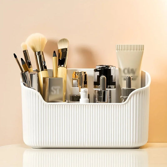 1PC Cosmetic Storage Box, Beveled Desktop Artifact, Dressing Table Skin Care Product, Perfume, Built-in Storage Bathroom Cabinet