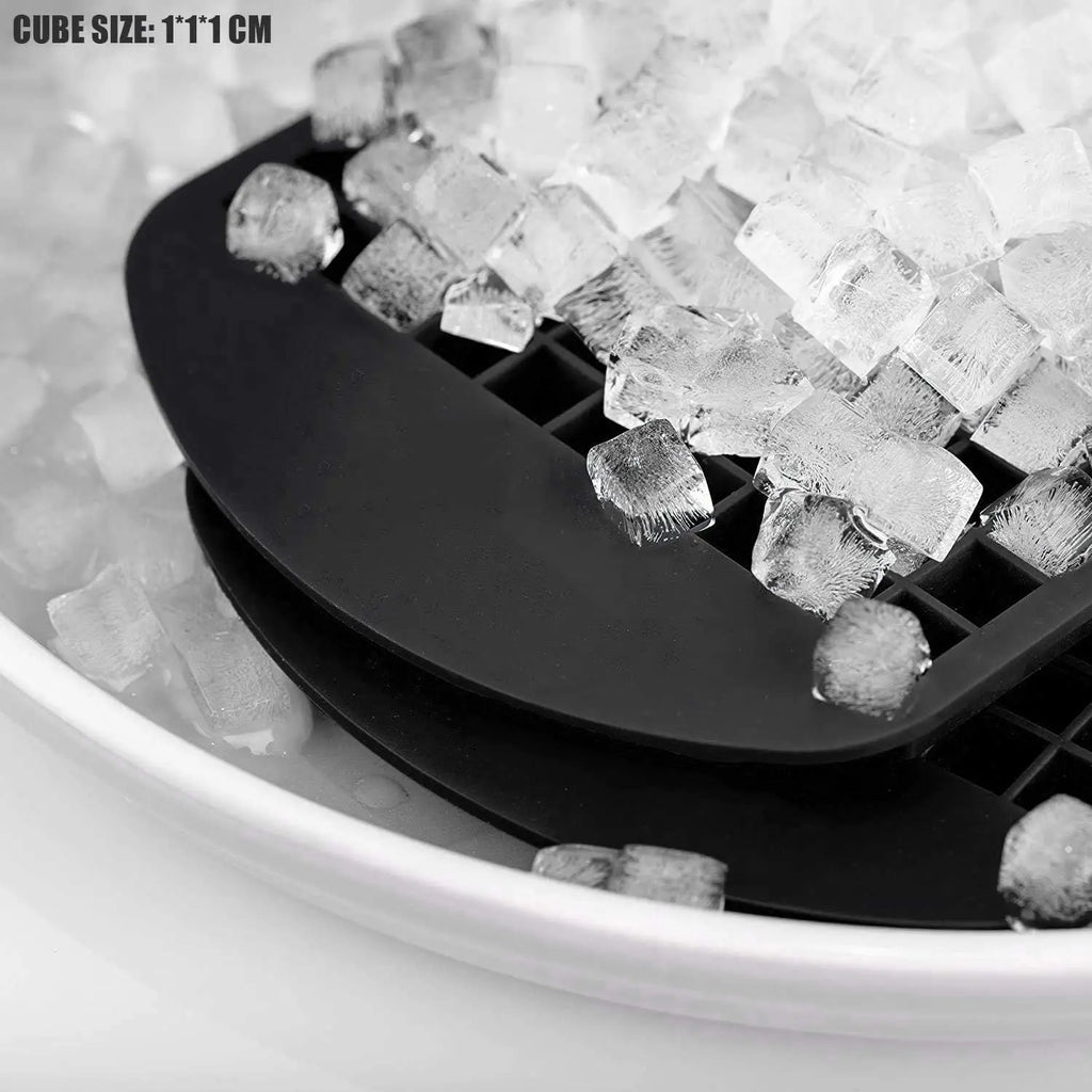 Silicone Mini Ice Cube Trays 160 Small Ice Cube Molds Easy Release Crushed Ice Cube for Chilling Whiskey Cocktail