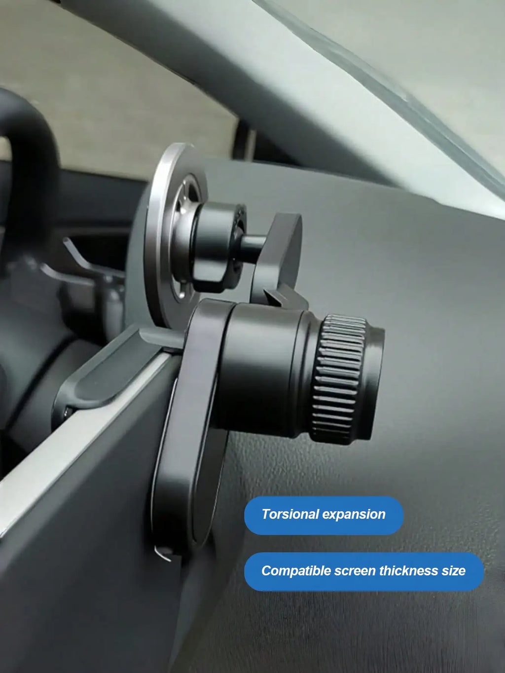 Magnetic Car Phone Mount - 360° Rotating Arm, Hands-Free Navigation, Universal for All Phones