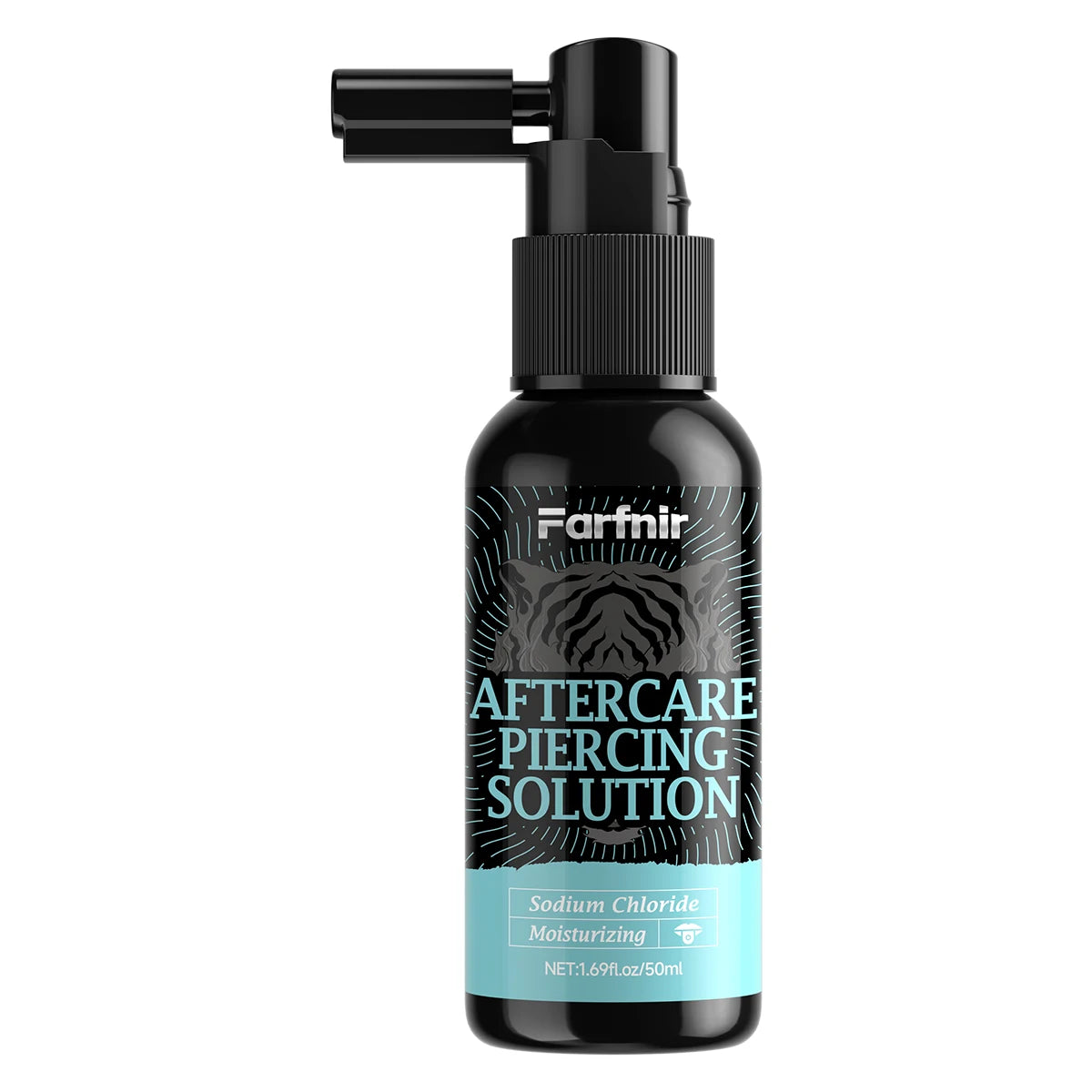 Perforation care spray, gentle cleaning spray suitable for skin cleansing of ears, nose, tongue, lips, abdomen and other areas