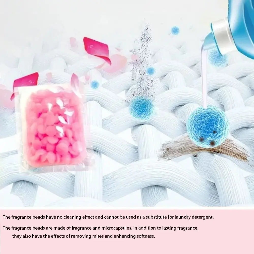 5 Packs Long-lasting Fragrance Laundry Fragrance Beads Portable Clothing Softener Household Cleaning Products Color Protection