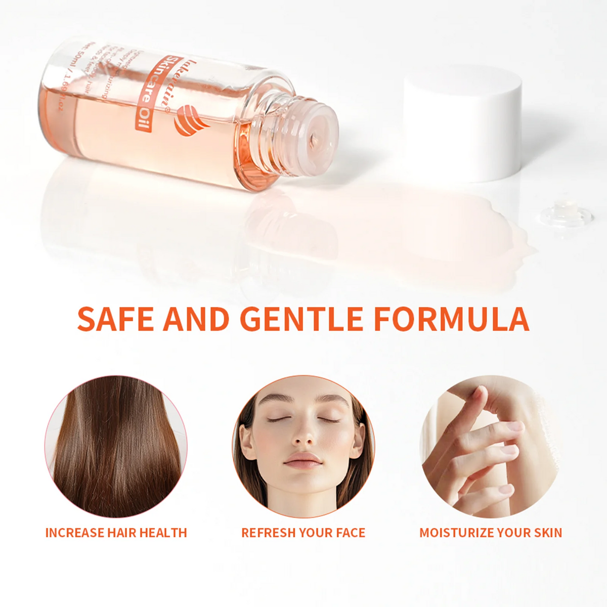 2 Pcs Bio Skincare Body Oil Vitamin A Vitamin E Face Body Moisturizer Improve Hair Health Fade Scars Exfoliate skin Skincare Oil