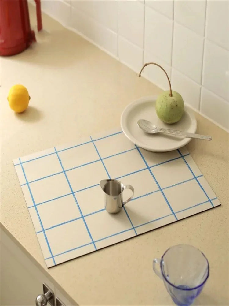 Kitchen drain mat, high value absorbent mat, diatom mud insulated placemat counter table mat