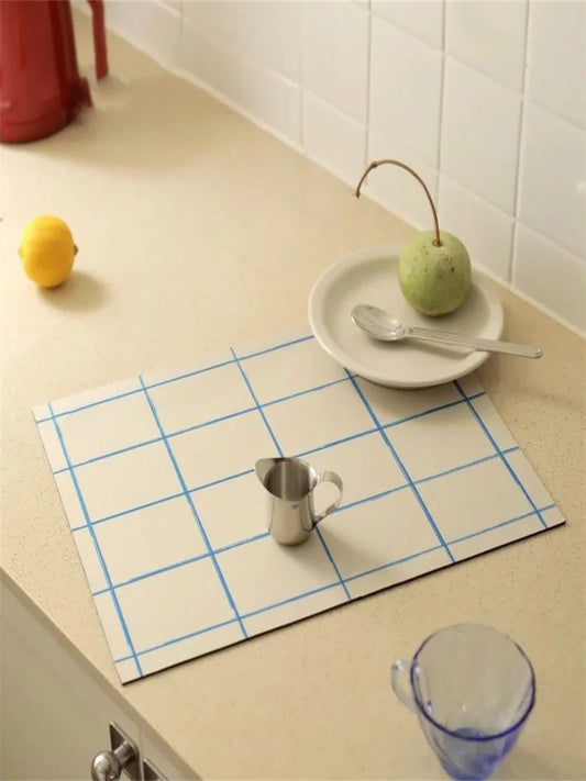 Kitchen drain mat, high value absorbent mat, diatom mud insulated placemat counter table mat