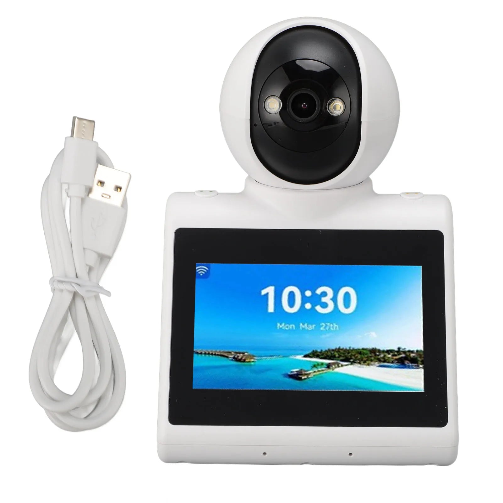 Video Calling Smart Camera Video Calling Smart Camera with HD Screen 2 Way One Click Call Indoor 2K Security Camera