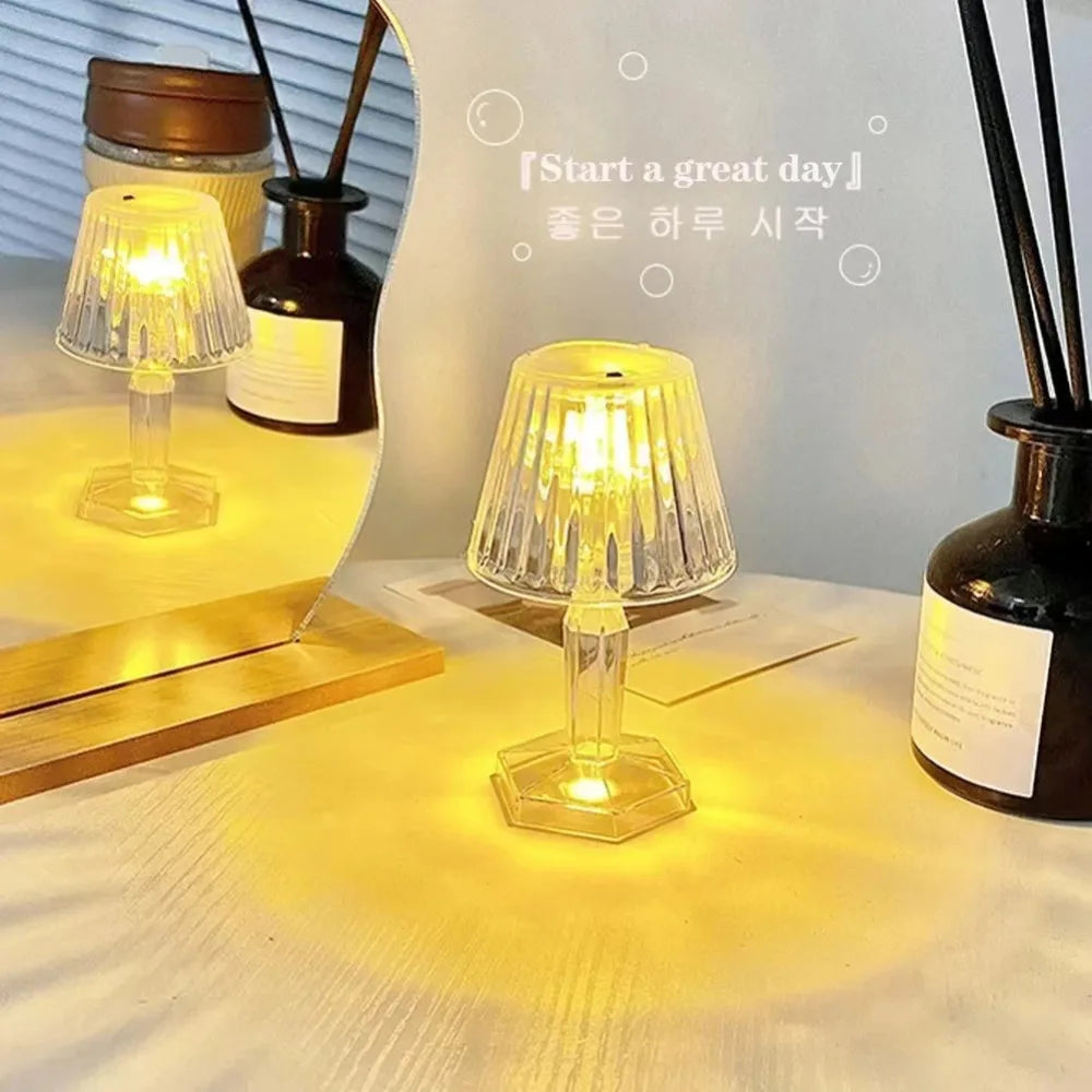 Crystal Crafts, Crystal Ornaments,Tabletop Decorations,Crystal Glowing Lamp For Tabletop Decoration Bedroom Bedside