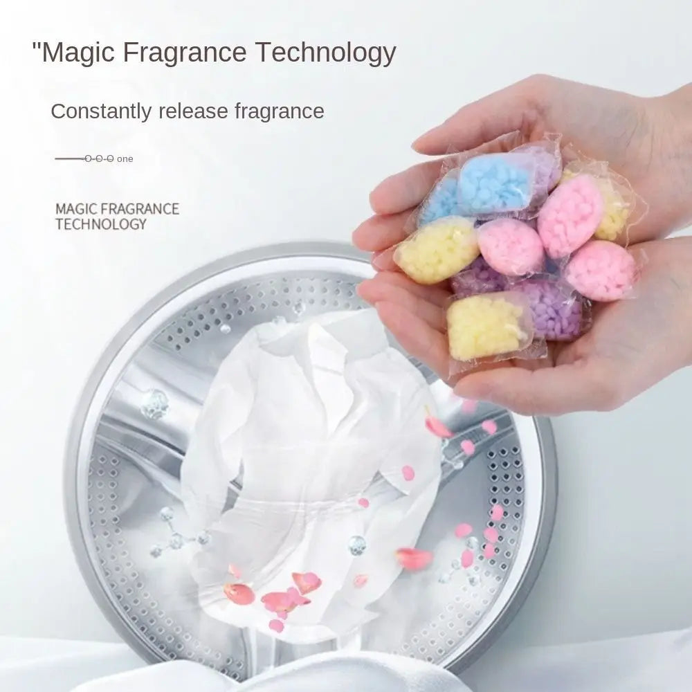 5 Packs Long-lasting Fragrance Laundry Fragrance Beads Portable Clothing Softener Household Cleaning Products Color Protection