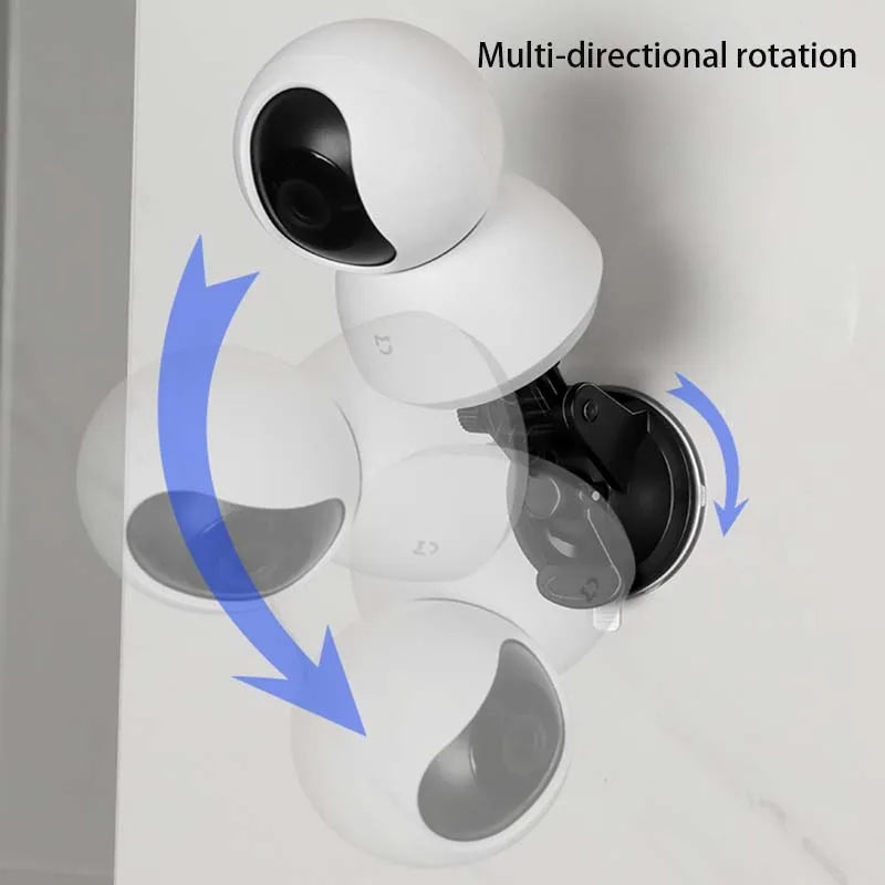 Suction Camera Mount For Xiaomi Mijia Smart Camera Webcam Holder Hand Pump Suction Cup Adjustable