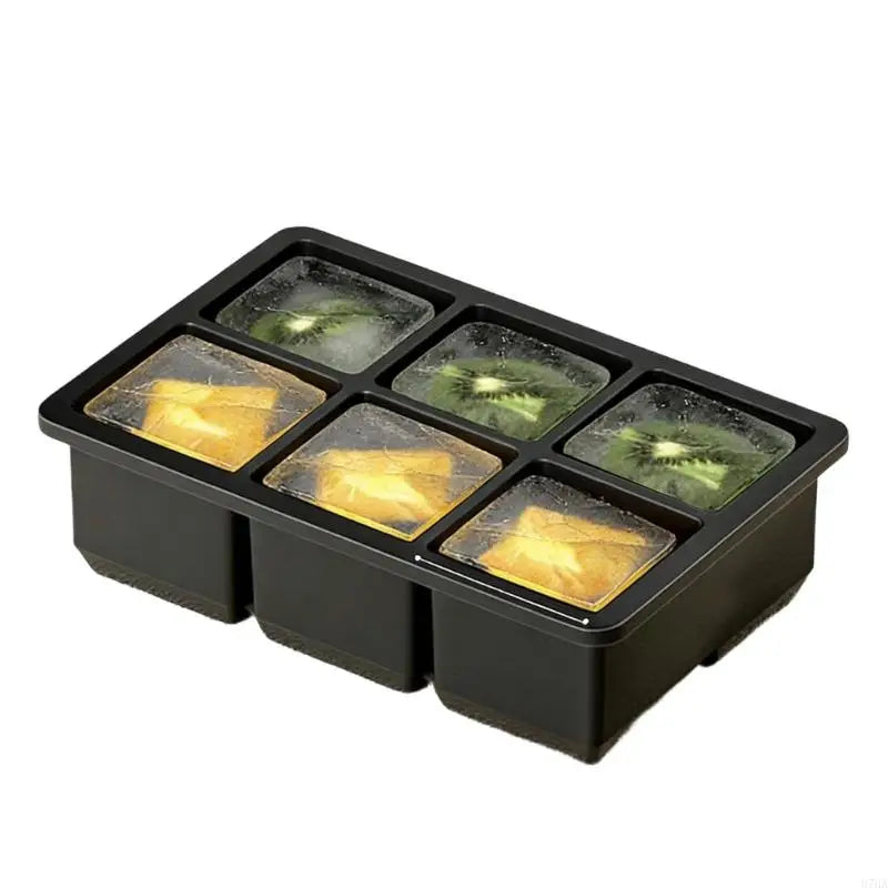 Silicone Ice Cubes Tray With Lid Easy Releases Flexible Mold For Homes Kitchen Party 4/6/8 Option 87HA