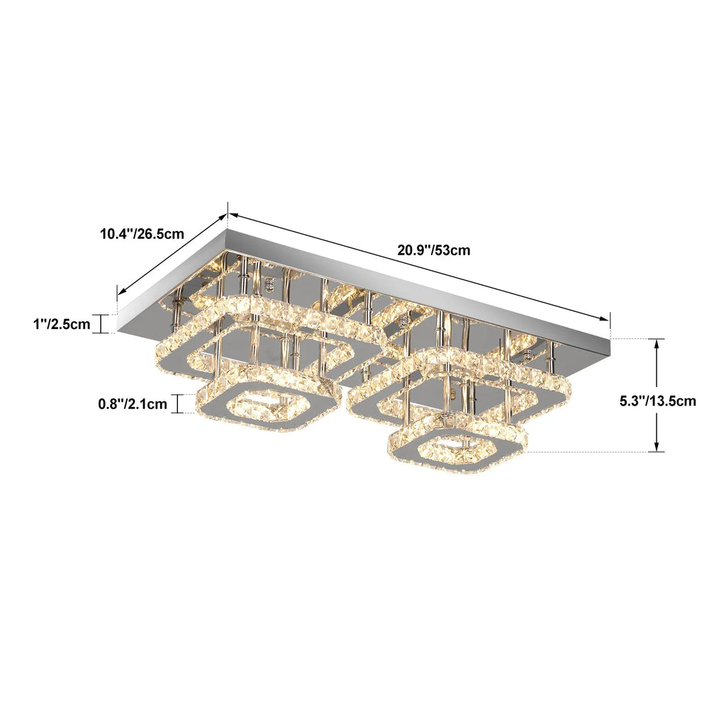 Crystal Ceiling Light Modern Crystal Led Chandelier Luxury Pendant Lighting  Home Decor Lamp Living Room Indoor Fixture Bedroom