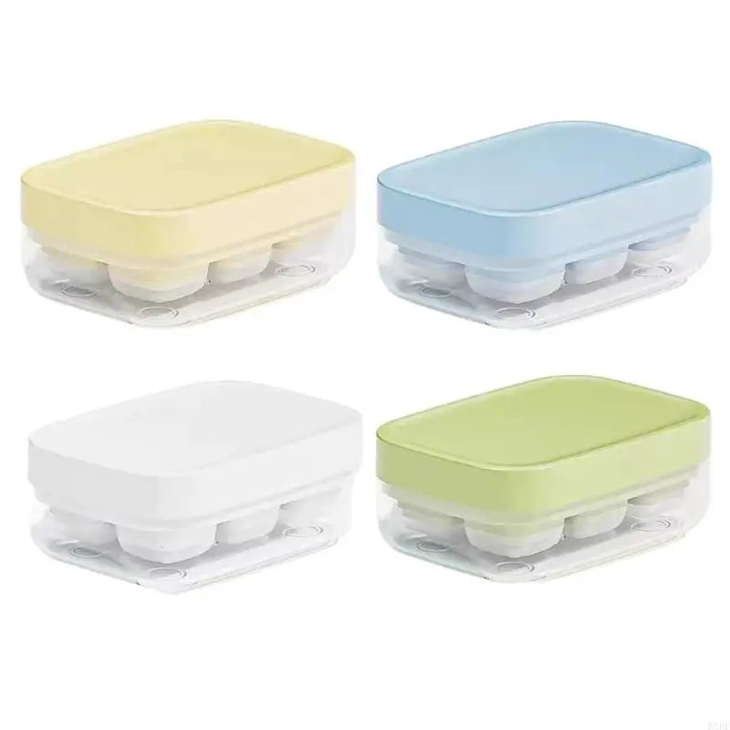 Easy Release Ice Ball Tray With Silicone Materials For Quick Making Stackable Ice Molds with Lid KXRE