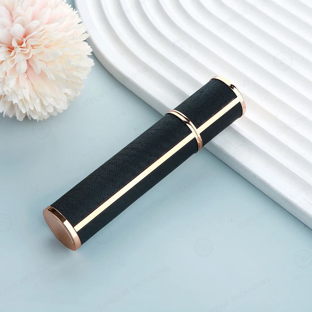 Pack of 10 10ml Luxury Perfume Spray Bottles with Leather Exterior And Glass Liner Press-Type Hydrating Mist for Personal Care