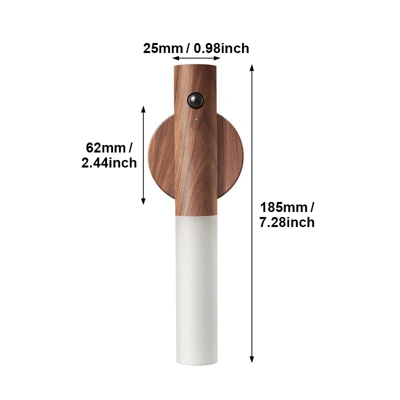 Smart Motion Sensor Night Light Magnetic LED Wall Lamp LED Rechargeable Bedroom Stairs Bathroom Kitchen Cabinet Light Lamp