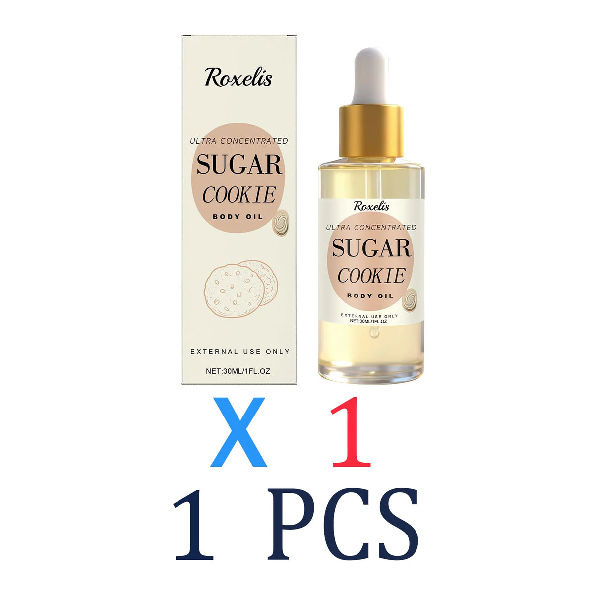 Body Oil Moisturizing and Repairing Sweet Cookie Scent Dry Skin Remedy Luxury Long Moisturization Glamour Celebration Luxury