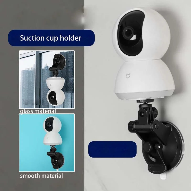 Suction Camera Mount For Xiaomi Mijia Smart Camera Webcam Holder Hand Pump Suction Cup Adjustable