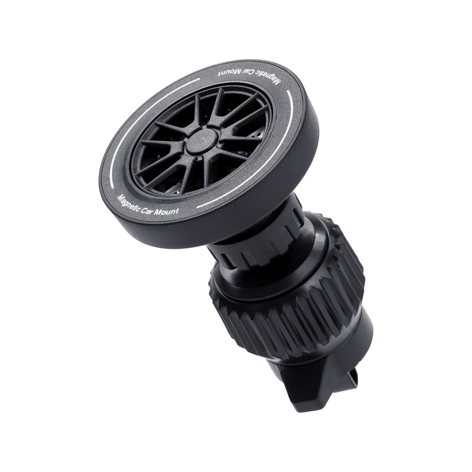 Magnetic Car Phone Mount – 4500 Gauss N52 Magnet, Wheel-Rim Design, Super Strong Phone Holder for Air Vent, for iPhone Android