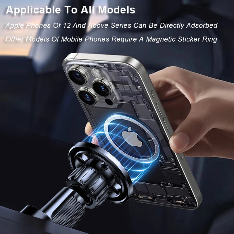Magnetic Car Phone Mount in Car Phone Holder Air Vent Magnetic, 17 N52 Magnets Universal Mobile Phone Holders for iPhone/Android