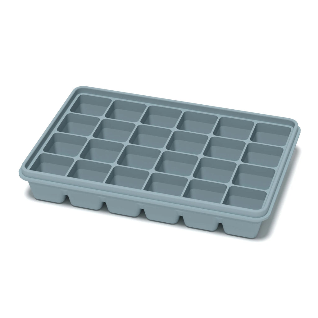 1PC/24 Ice Cube Molds Silicone Ice Tray With a Lid Prevents Odors Easy to Remove Kitchen Supplies Juice Desserts Baby Food Box