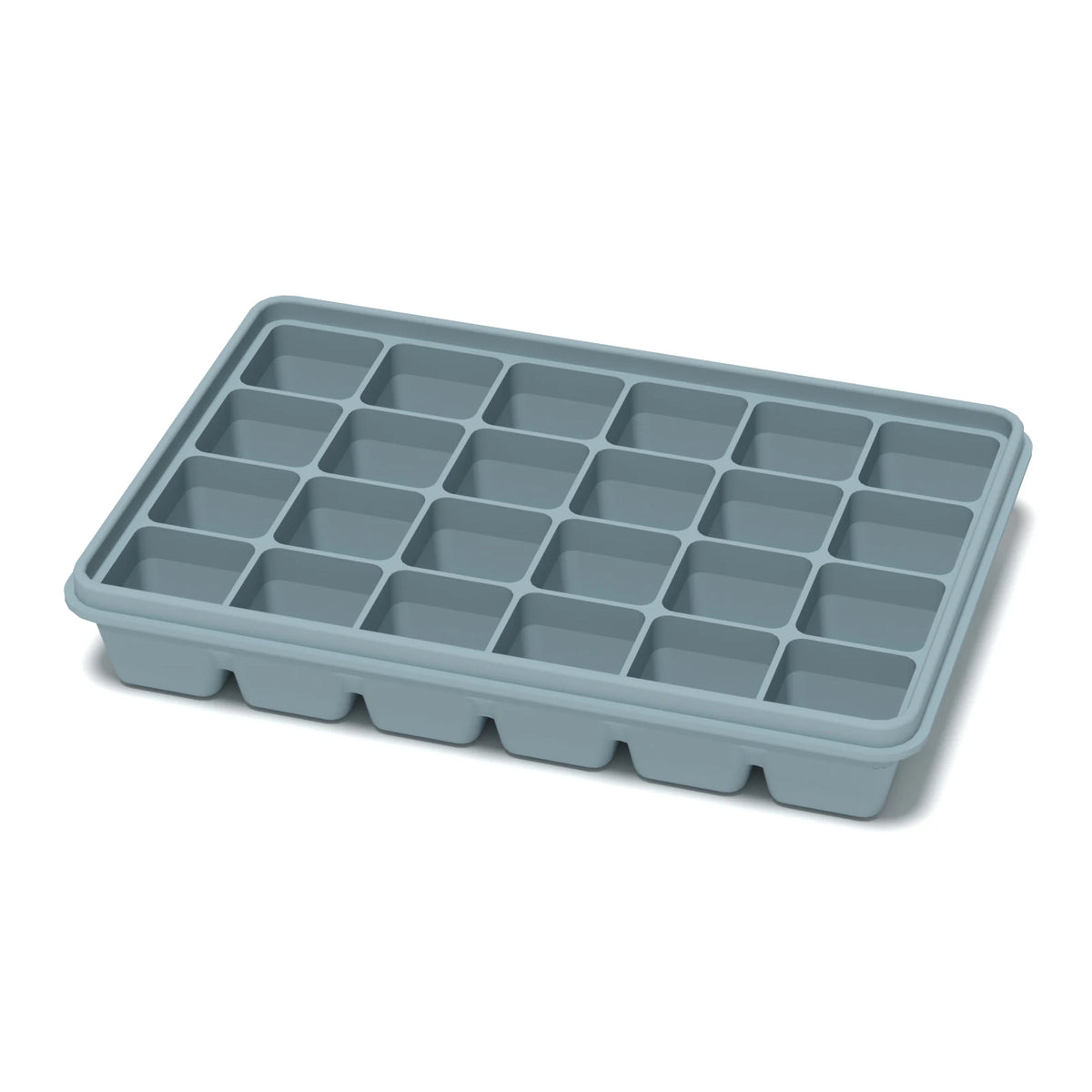 1PC/24 Ice Cube Molds Silicone Ice Tray With a Lid Prevents Odors Easy to Remove Kitchen Supplies Juice Desserts Baby Food Box