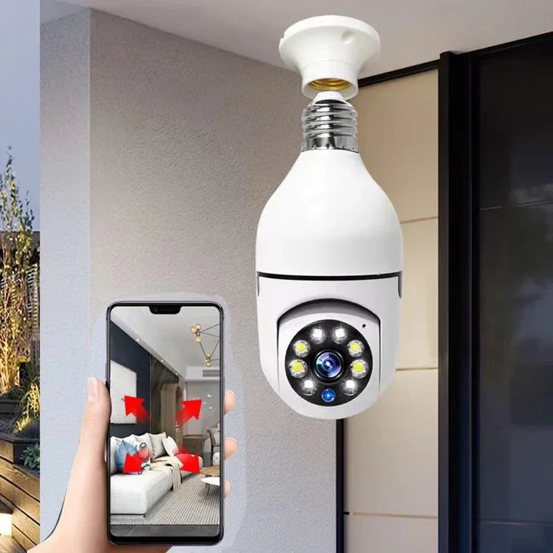 Bulb Surveillance Smart Camera HD Night Vision Indoor Security Monitor 2.4G Wireless Wifi Camera Smart Home