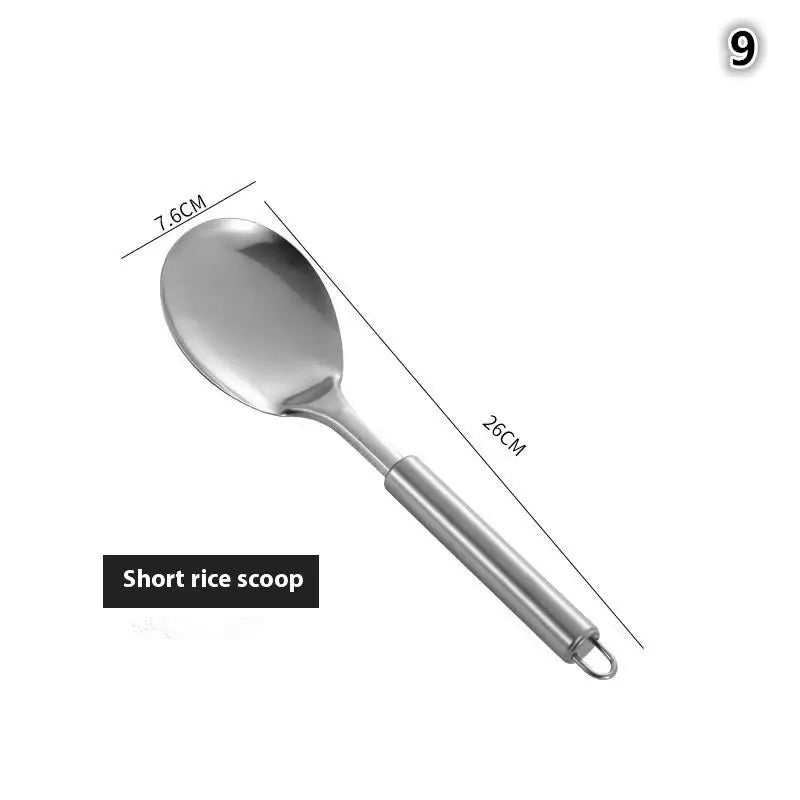 Kitchen Cookware Cooking Utensils Stainless Steel Shovel Soup Spoon Turner Utensils Dinnerware Cooking Tool Kitchen Gadgets/