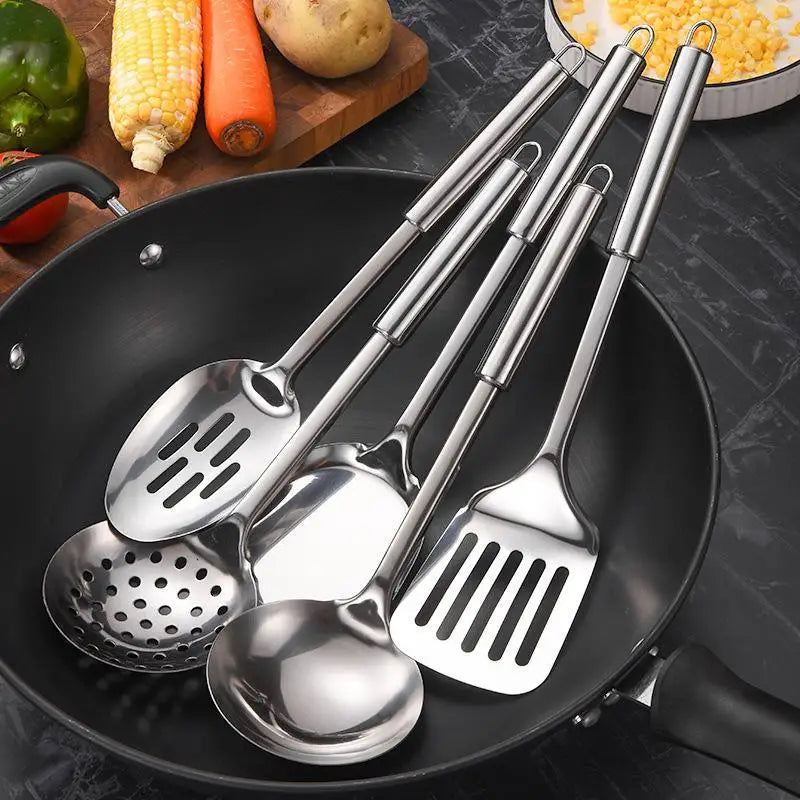 Kitchen Cookware Cooking Utensils Stainless Steel Shovel Soup Spoon Turner Utensils Dinnerware Cooking Tool Kitchen Gadgets/