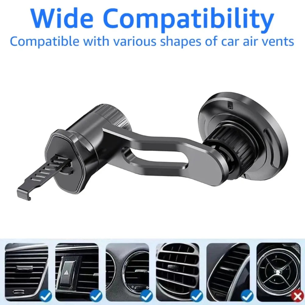 Magnetic Car Phone Mount for Magsafe with Extended Arm Universal Strong Magnet Car Air Outlets Mobile Phone Holder Support