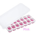 1Pcs Silicone Square Molds 14 Cube Easy Release  Tray Mold With Lid Summer Kitchen Bar DIY Iced Cocktail Freeze Tool