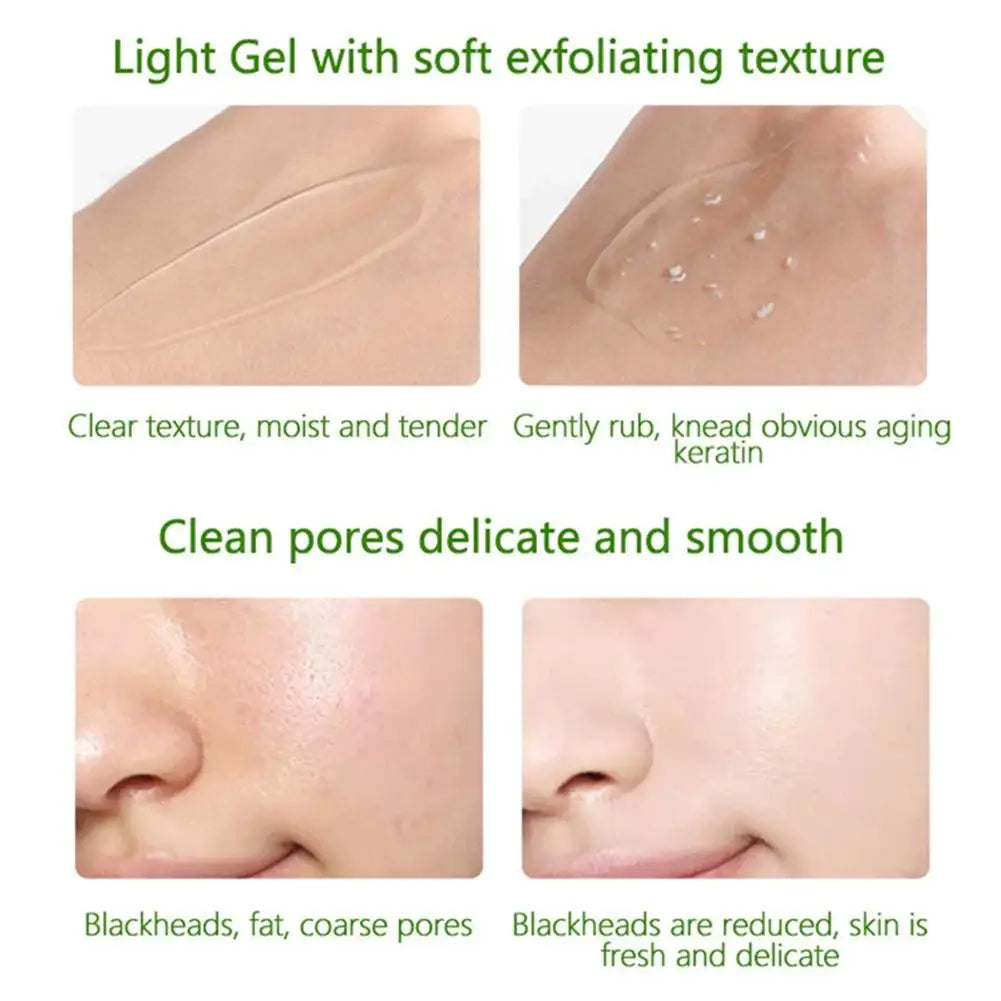 Brightening Exfoliating Gel,Herbal Extract Facial Cleansing Scrub Cream,Facial Exfoliator,Moisturizing Face Cleanser Skin Care