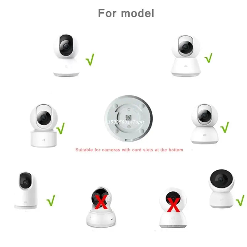 Security Camera Mount Bracket ABS Indoor Outdoor Wall Mount Bracket for CCTV Security Dome Camera No Drilling