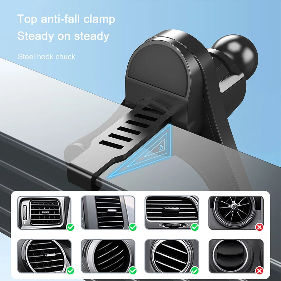 Magnetic Phone Mount for Car Compatible for Magsafe Car Mount, Not Blocking Air Vent, Strengthen Magnetic Car Phone Holder