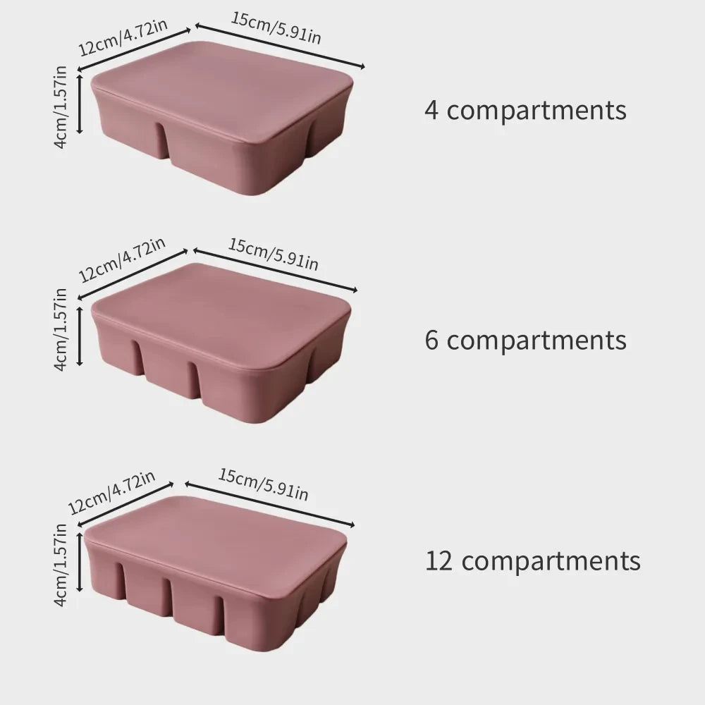12 Grid Ice Cube Mold Silicone Ice Cube Tray Square Tray Mould Easy Release Silicone Ice Cube Forms Bar Kitchen Accessories