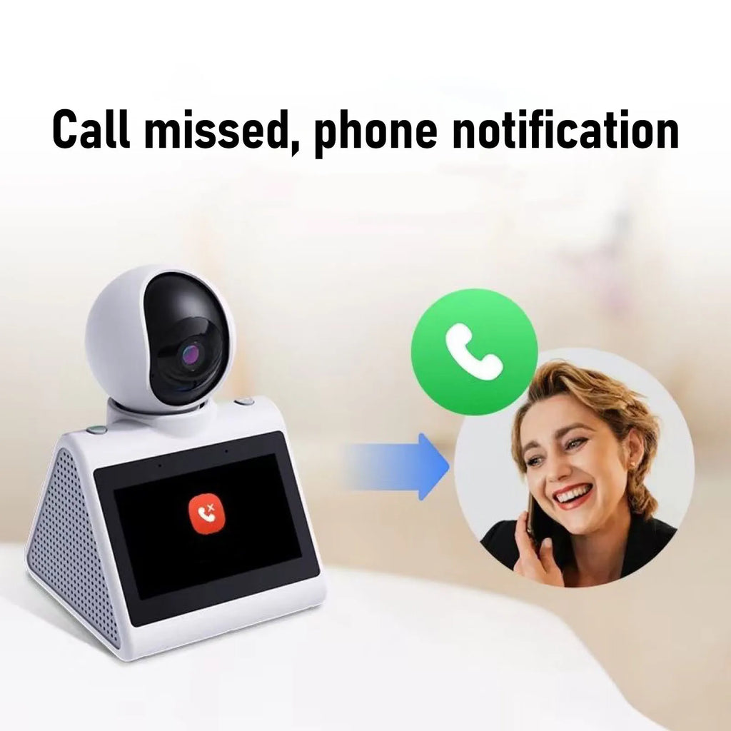 Video Calling Smart Camera Video Calling Smart Camera with HD Screen 2 Way One Click Call Indoor 2K Security Camera