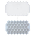 Silicone Honeycomb Movable 37 Ice Tray, with removable lid silicone ice cube mold, BPA-free