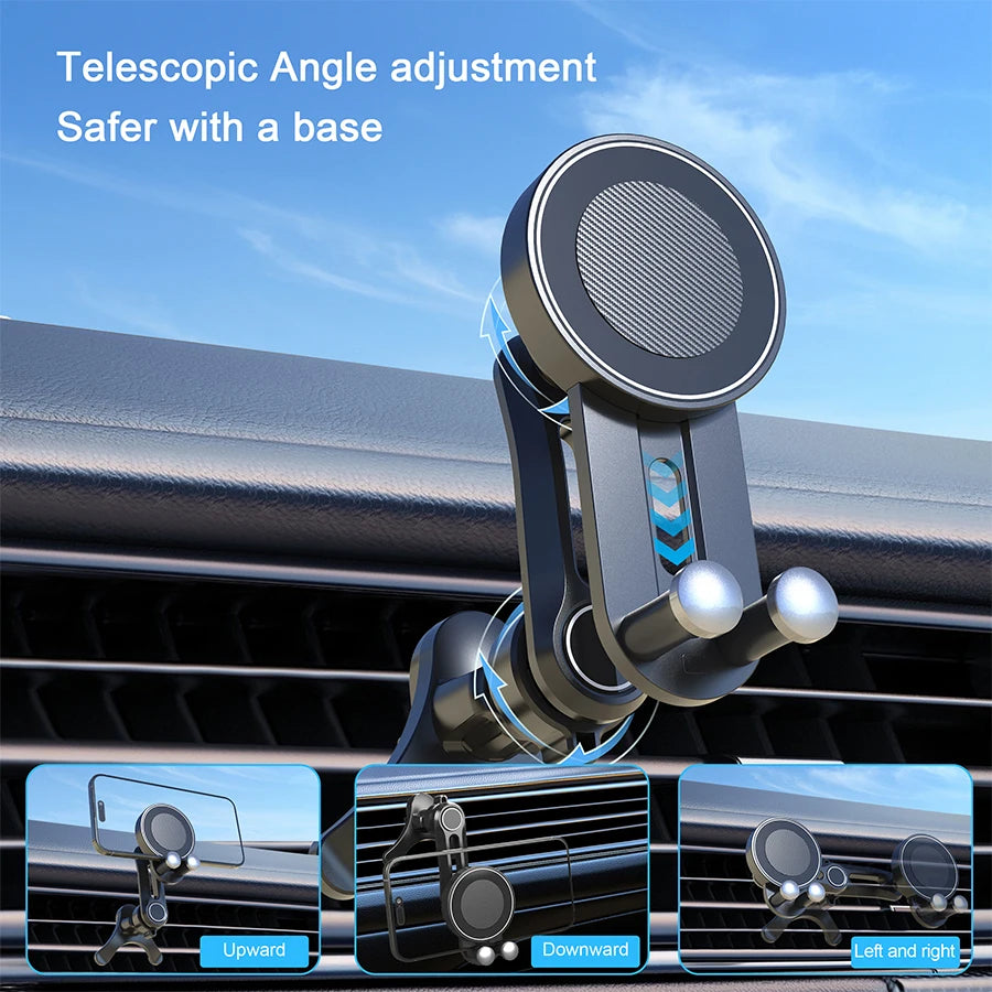 Magnetic Phone Mount for Car Compatible for Magsafe Car Mount, Not Blocking Air Vent, Strengthen Magnetic Car Phone Holder