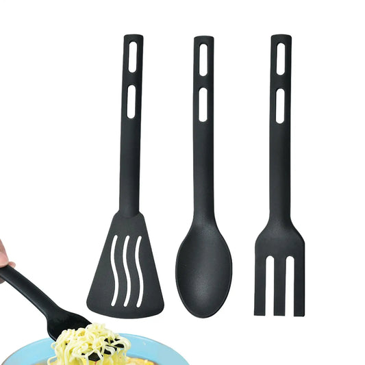 Kitchen Tool Set Nylon Cooking Tools Set Sturdy Cutlery Kit With Non-Stick Spatulas Comfortable Handle Cookware Accessories