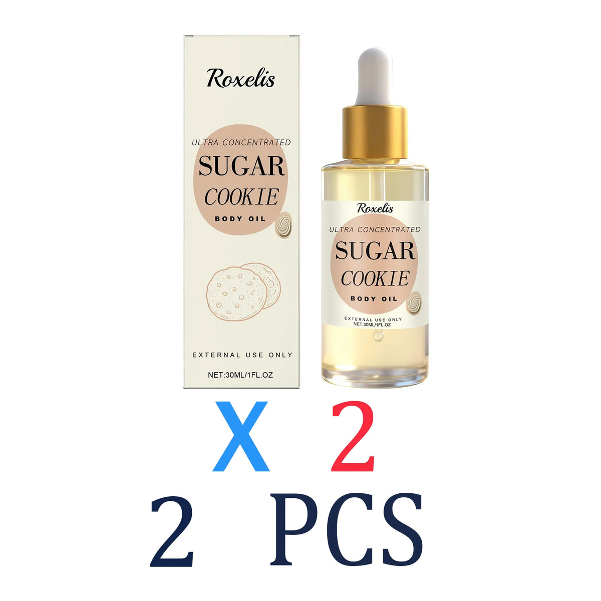 Body Oil Moisturizing and Repairing Sweet Cookie Scent Dry Skin Remedy Luxury Long Moisturization Glamour Celebration Luxury