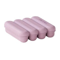 New 4 Grids Silicone Ice Cube Tray Leakproof With Lid Strip Ice Mold Easy Release Reusable Popsicle Mold