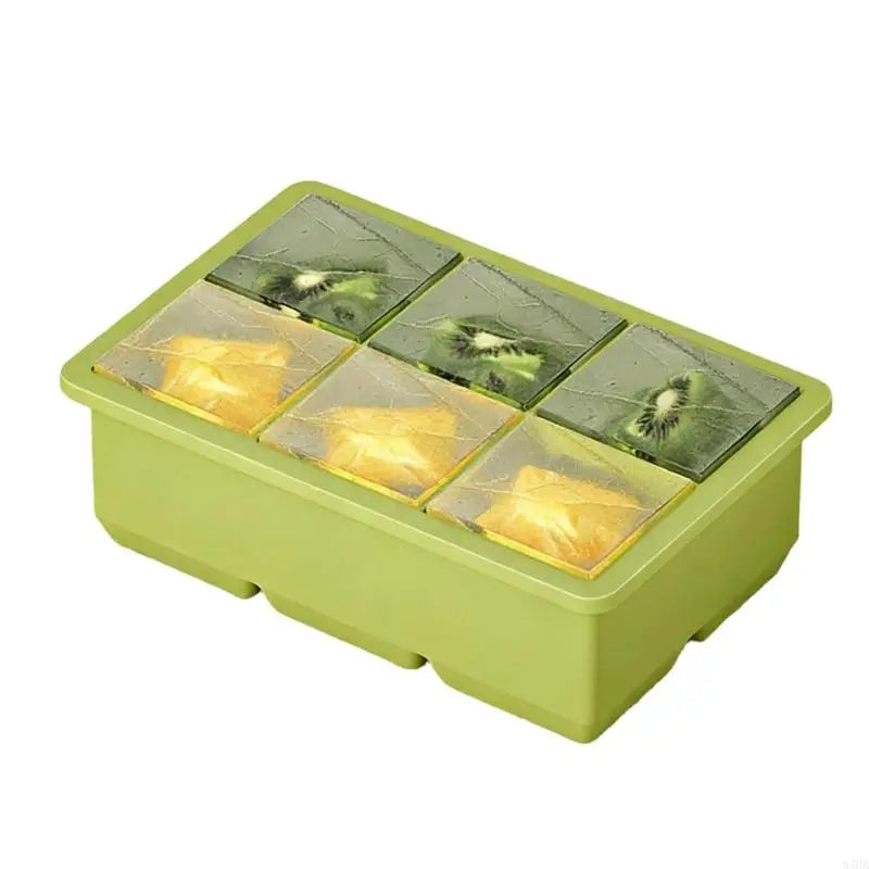 Silicone Ice Cubes Tray With Lid Easy Releases Flexible Mold For Homes Kitchen Party 4/6/8 Option 87HA